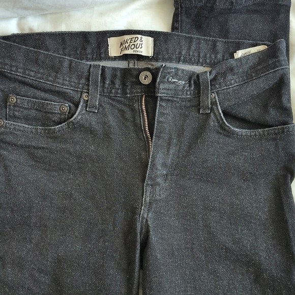 Naked & Famous Denim Black Jeans Weird Guy - Picture 3 of 7